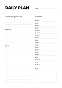 Hourly Planner Printable